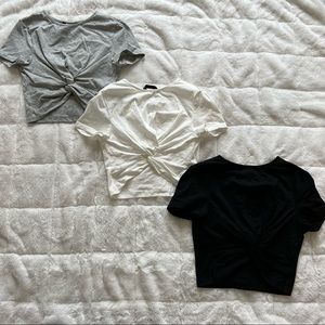 Twist Crop Top (Set of 3)